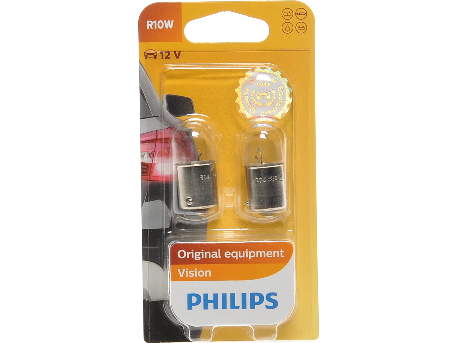 PHILIPS Vision R10W, 12 V, 10W, weiss, BA15s, duo | KFZ-Lampen/Birnen ...