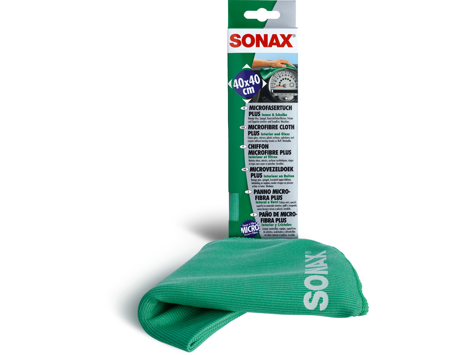 SONAX Scheibenreinigungstücher PET-Dose, 25 Feuchtücher für Innen